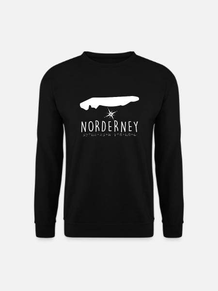 Norderney Herzschlag Nordsee Geschenk - Unisex Pullover - Schwarz