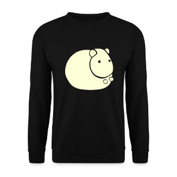 Hamster Cute Animal Rodent Animals Pet Vector 4 - Unisex Sweatshirt - black - Front - Alina (178cm) & Michal (187cm)