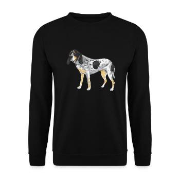 Bluetick Coonhound cadeau drôle de dicton - Sweat-shirt Unisexe - noir - Devant - Alina (178cm) & Michal (187cm)