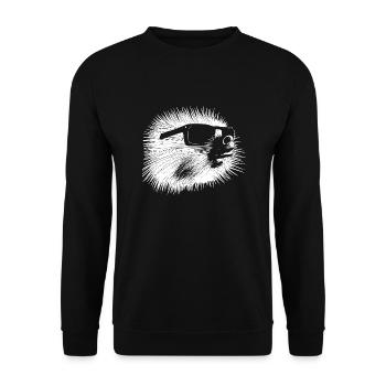 Porcupine Lunettes de soleil Mignons animaux Nature animale 1 - Sweat-shirt Unisexe - noir - Devant - Alina (178cm) & Michal (187cm)
