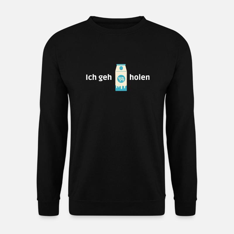Milch holen - Unisex Pullover - Schwarz
