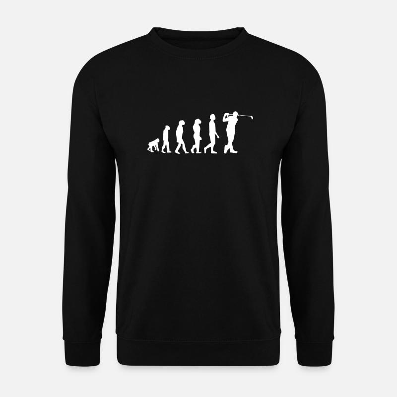 Golf Golfer Evolution - Unisex Pullover - Schwarz