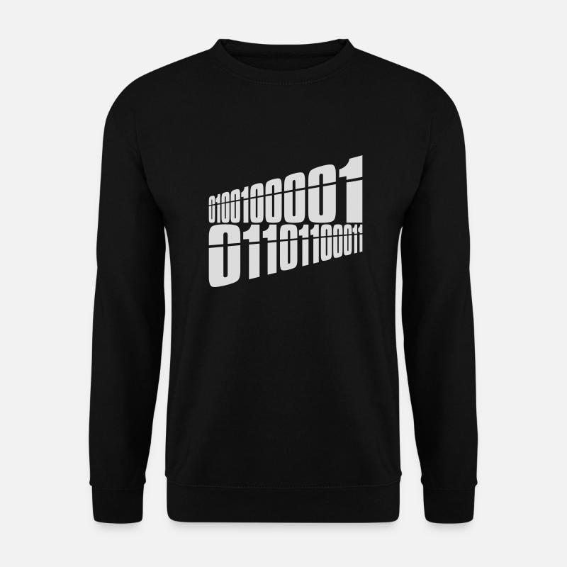 Binär Code Programm Sprache - Unisex Pullover - Schwarz