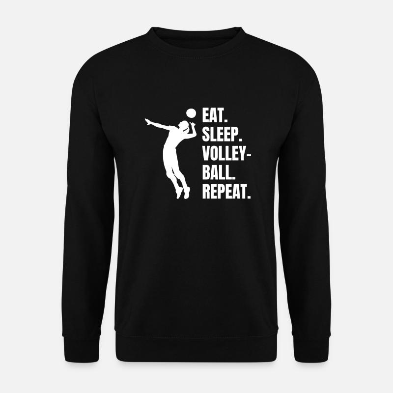 Volleyball Geschenk Beachvolleyball Volleyballer - Unisex Pullover - Schwarz