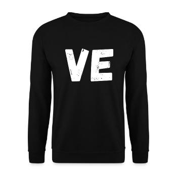 Liebe passendes T-Shirt Paar - Unisex Pullover - Schwarz - Vorne - Alina (178cm) & Michal (187cm)