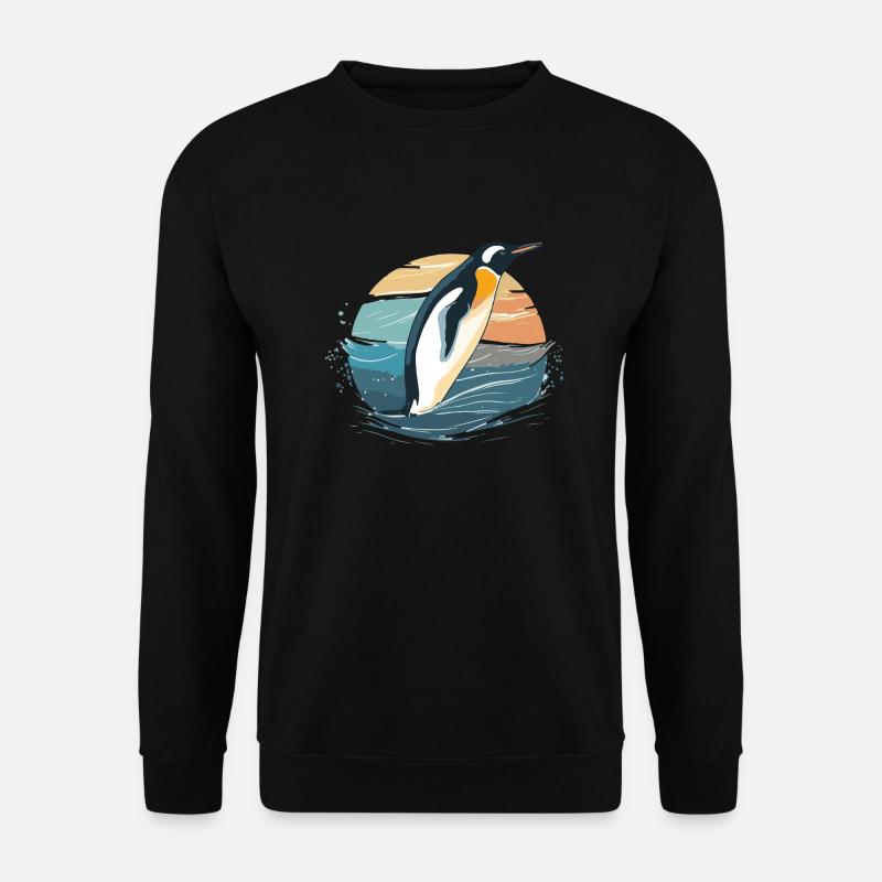 Pinguin-Paradies - Arktische Abenteuer - Unisex Pullover - Schwarz