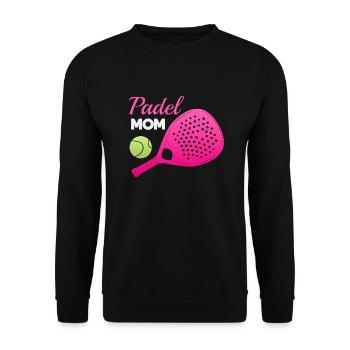 Padel Paddle Raquette Tennis Sport I Cadeau - Sweat-shirt Unisexe - noir - Devant - Alina (178cm) & Michal (187cm)