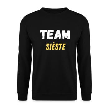 team sieste - Sweat-shirt Unisexe - noir - Devant - Alina (178cm) & Michal (187cm)