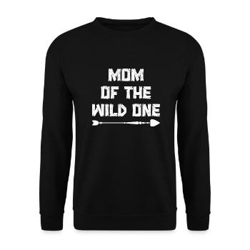 Mother Saying Gift Mom Mother's Day - Unisex Sweatshirt - black - Front - Alina (178cm) & Michal (187cm)