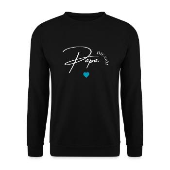 Bald Vater - Unisex Pullover - Schwarz - Vorne - Alina (178cm) & Michal (187cm)