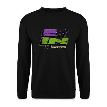 funny sayings gift building robots quote - Unisex Sweatshirt - black - Front - Alina (178cm) & Michal (187cm)