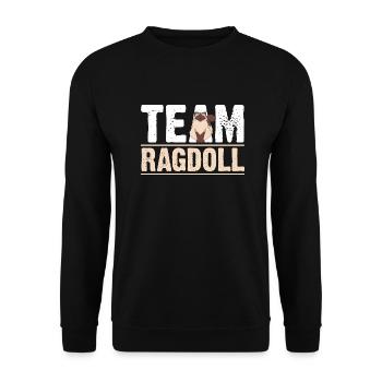 Ragdoll Cat Cat - Sweat-shirt Unisexe - noir - Devant - Alina (178cm) & Michal (187cm)