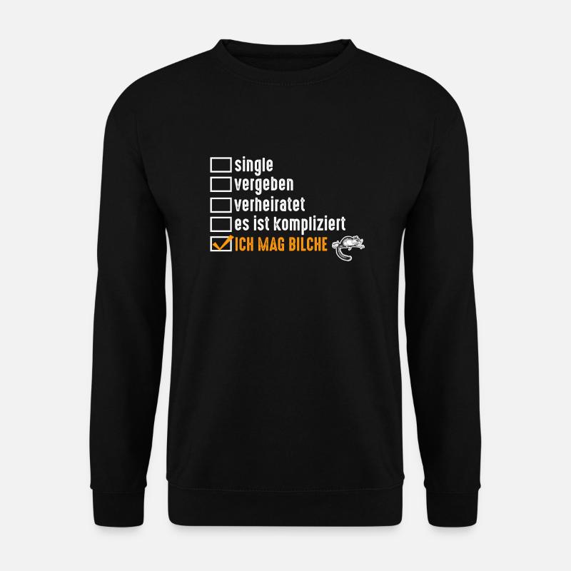 Beziehungsstatus Bilch - Unisex Pullover - Schwarz