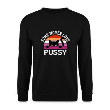 Certaines femmes aiment les chats - Sweat-shirt Unisexe - noir - Devant - Alina (178cm) & Michal (187cm)