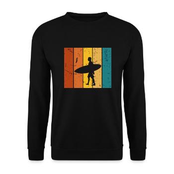 Surf cadeau Vintage - Sweat-shirt Unisexe - noir - Devant - Alina (178cm) & Michal (187cm)
