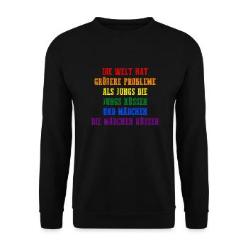 Schullehrer Lehrer - Unisex Pullover - Schwarz - Vorne - Alina (178cm) & Michal (187cm)