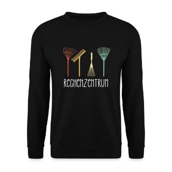 Gardener Gift Idea Rechenzentrum Hobbygardener - Unisex Pullover - Schwarz - Vorne - Alina (178cm) & Michal (187cm)