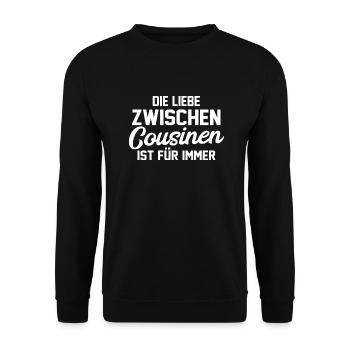 Cousinen Cousine - Unisex Pullover - Schwarz - Vorne - Alina (178cm) & Michal (187cm)