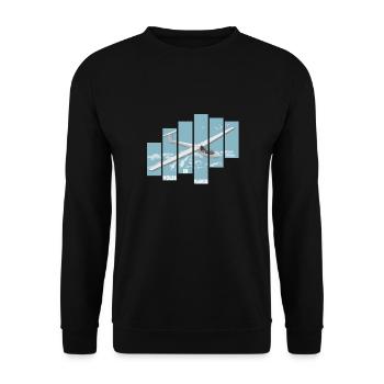 VOLER EN PLANEUR - Sweat-shirt Unisexe - noir - Devant - Alina (178cm) & Michal (187cm)