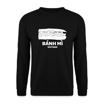 Vietnam Viet Banh Mi Brot Vietnamese I Geschenk - Unisex Pullover - Schwarz - Vorne - Alina (178cm) & Michal (187cm)