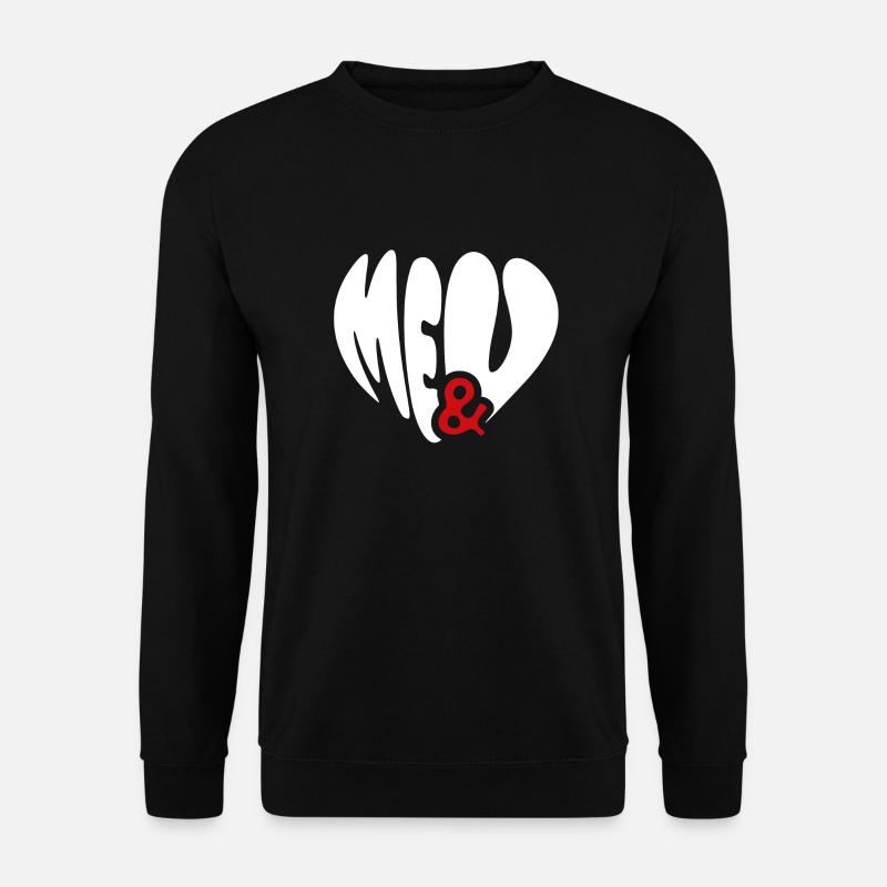 me & u <3 - Unisex Pullover - Schwarz