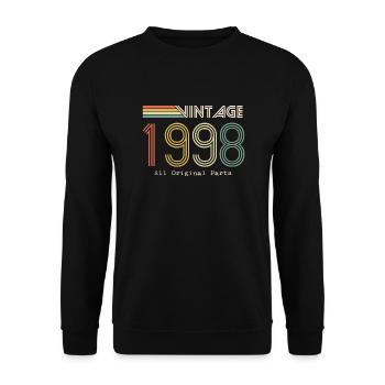 Episch & Legendär Geboren 1998: 26-jähriges Jubiläum - Unisex Pullover - Schwarz - Vorne - Alina (178cm) & Michal (187cm)