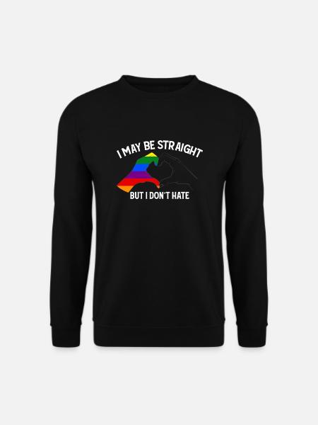 Mogę być hetero, ale nie nienawidzę wspierać LGBT - Bluza unisex - czarny