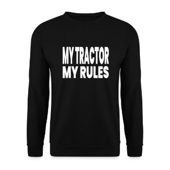 Tracteur - Sweat-shirt Unisexe - noir - Devant - Alina (178cm) & Michal (187cm)