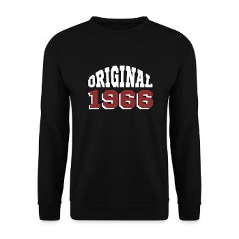 Original 1966 - Unisex Pullover - Schwarz - Vorne - Alina (178cm) & Michal (187cm)