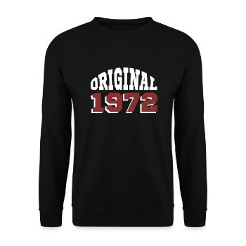 Original 1972 - Unisex Pullover - Schwarz - Vorne - Alina (178cm) & Michal (187cm)