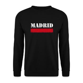 Madrid Vintage - Unisex Sweatshirt - black - Front - Alina (178cm) & Michal (187cm)