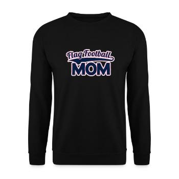 Maman de flag football - Sweat-shirt Unisexe - noir - Devant - Alina (178cm) & Michal (187cm)