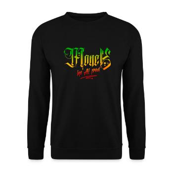 Money Mi Ah Pree Rasta Colors Dancehall Reggae - Unisex Sweatshirt - black - Front - Alina (178cm) & Michal (187cm)