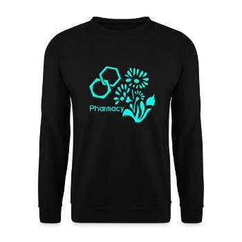 Pharmacy - Unisex Sweatshirt - black - Front - Alina (178cm) & Michal (187cm)
