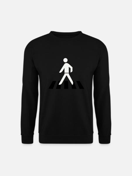 Crossing the zebra crossing - Unisex Sweatshirt - black