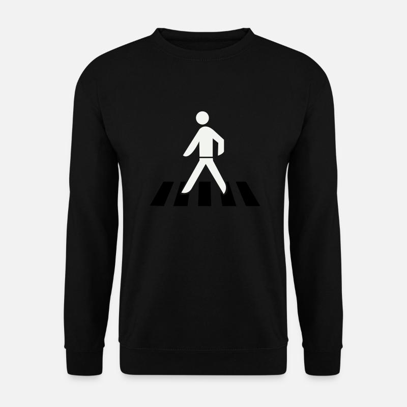 zebra streifen überqueren - Unisex Pullover - Schwarz