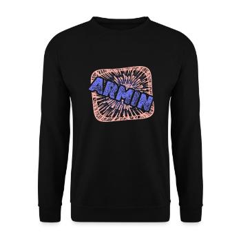Gift for Armin - Unisex Sweatshirt - black - Front - Alina (178cm) & Michal (187cm)