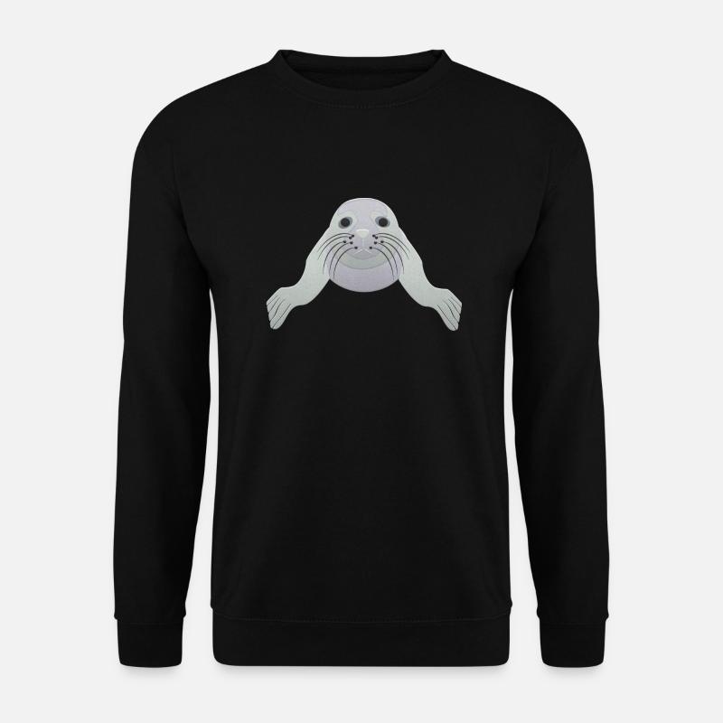 Seehund - Unisex Pullover - Schwarz
