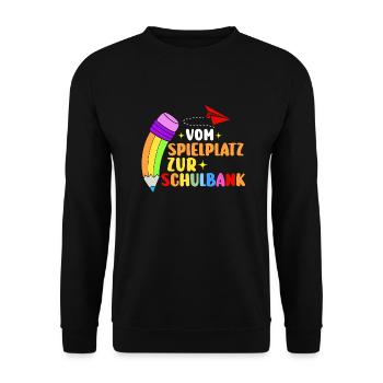 Kindergarten graduates school start school child enrollment - Unisex Sweatshirt - black - Front - Alina (178cm) & Michal (187cm)