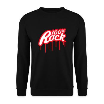 100% Percent Musique Rock Timbre Graffiti Drops - Sweat-shirt Unisexe - noir - Devant - Alina (178cm) & Michal (187cm)