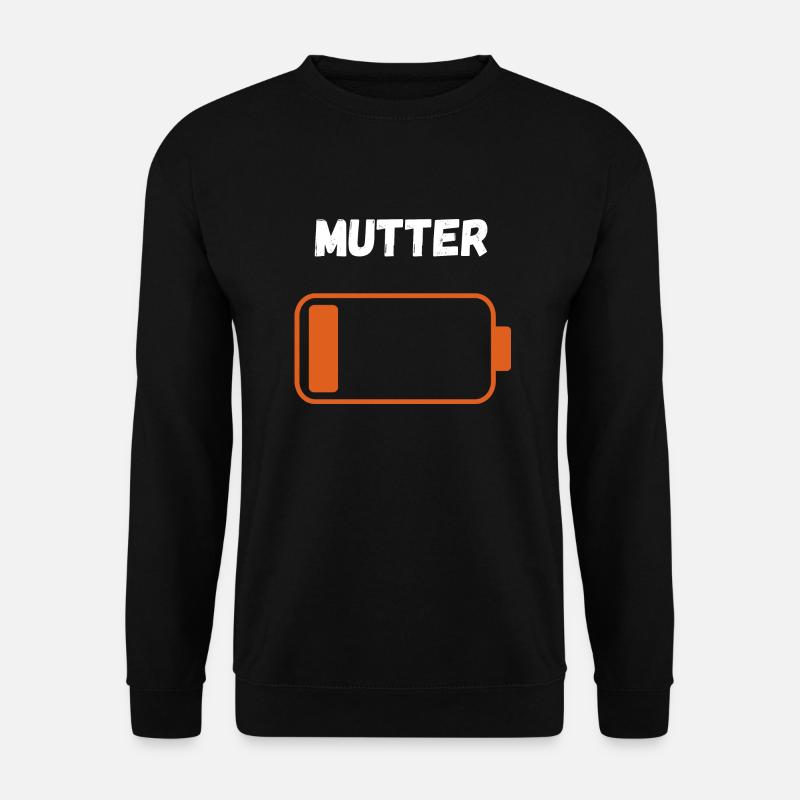 Mutter auf Reserve - Unisex Pullover - Schwarz