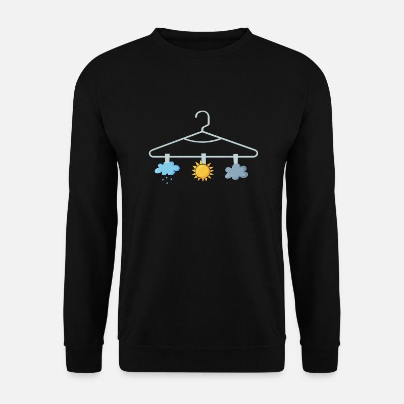 Wettervorhersage Aufhänger Weather Forecast Hanger - Unisex Pullover - Schwarz