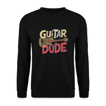 Guitar Dude - Musik für Gitarrenfans - Unisex Pullover - Schwarz - Vorne - Alina (178cm) & Michal (187cm)