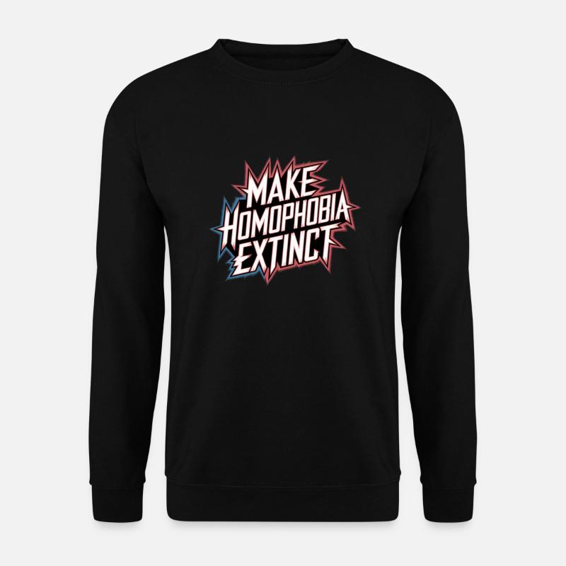 Make Homophobia Extinct 7 - Unisex Pullover - Schwarz