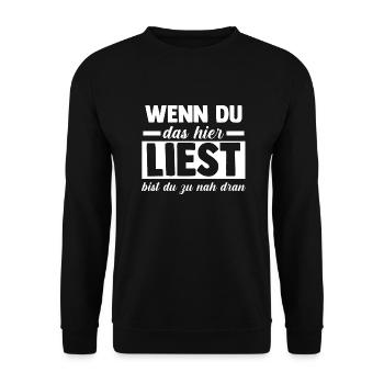 Neighborhood Best Neighbor - Unisex Sweatshirt - black - Front - Alina (178cm) & Michal (187cm)