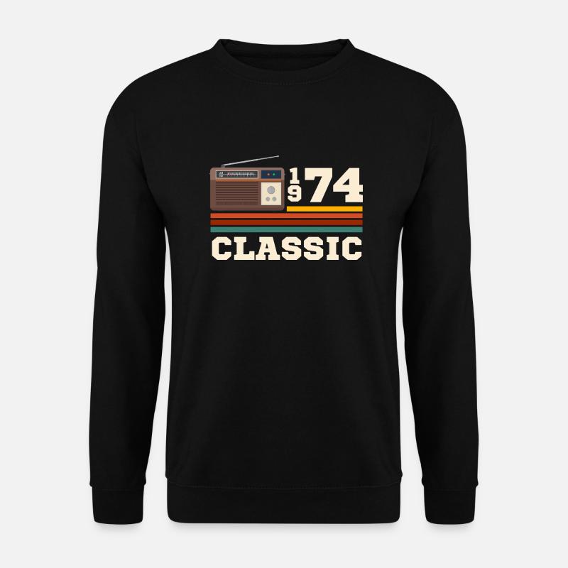 Jubiläum 1974 Retro-Klassiker - Unisex Pullover - Schwarz