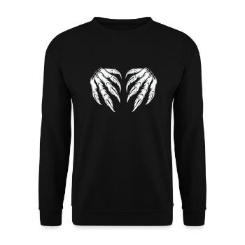 krallen 2 - Unisex Pullover - Schwarz - Vorne - Alina (178cm) & Michal (187cm)