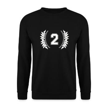 Numéro 2 - Sweat-shirt Unisexe - noir - Devant - Alina (178cm) & Michal (187cm)