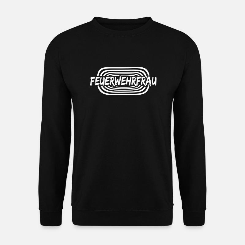 Arbeit Feuerwehrfrau - Unisex Pullover - Schwarz