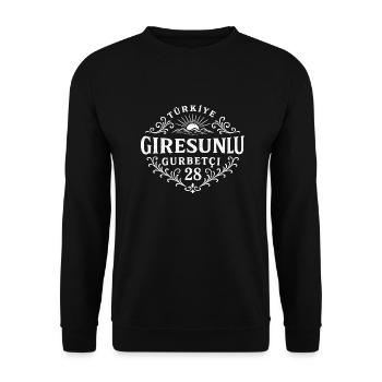 Giresun - Unisex Pullover - Schwarz - Vorne - Alina (178cm) & Michal (187cm)